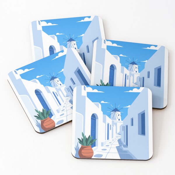 Item preview, White Alley in Mykonos Minimalist Style designed and sold by HeyHas.