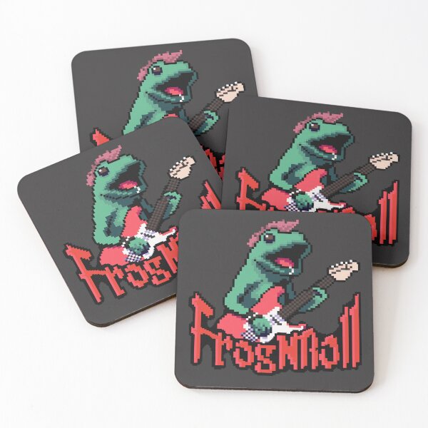 Artikelvorschau, Frosch 'n' Roll Pixelart entworfen und verkauft von Dreamfrog.
