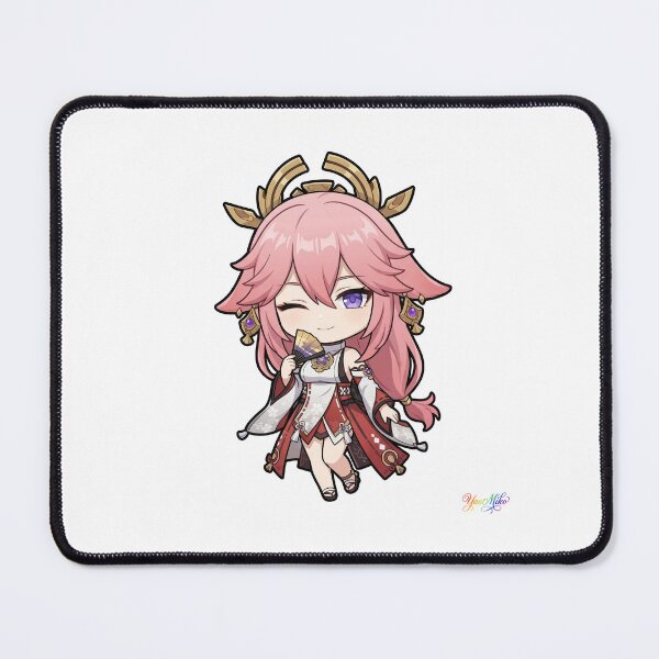 Item preview, Cute Yae Miko - Kitsune Spirit & Rainbow Script designed and sold by EWCY store.