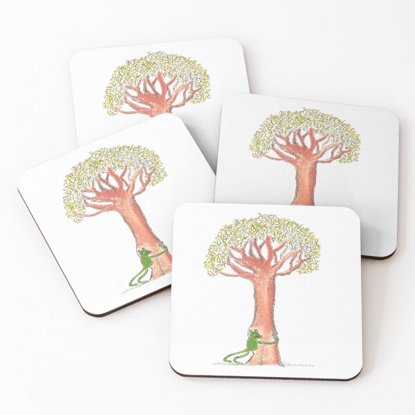 Item preview, Cute frog hugging tree designed and sold by Nikki Attree.
