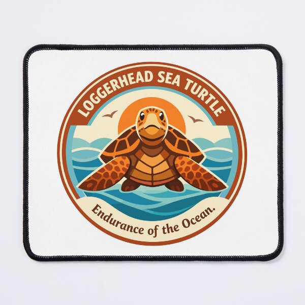 Item preview, Loggerhead Turtle Ocean Endurance Emblem designed and sold by WildlifeInc.