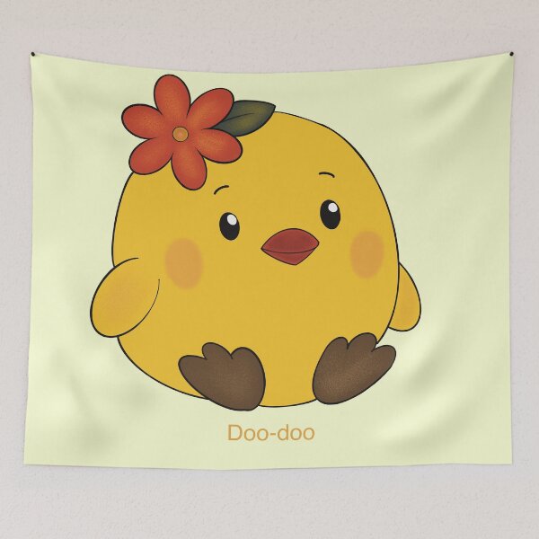 Item preview, Adorable Yellow Chick with Floral Accessory designed and sold by Senorona.