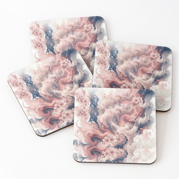 Item preview, Dreamy Cherry Blossom Vapor Smoke Floral Art designed and sold by SpoonLogiq.