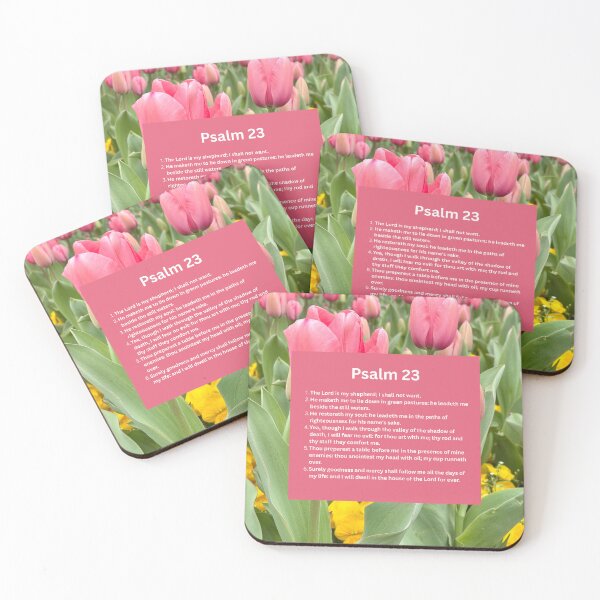 Item preview, Psalm 23 tulip background designed and sold by happytraveller1.