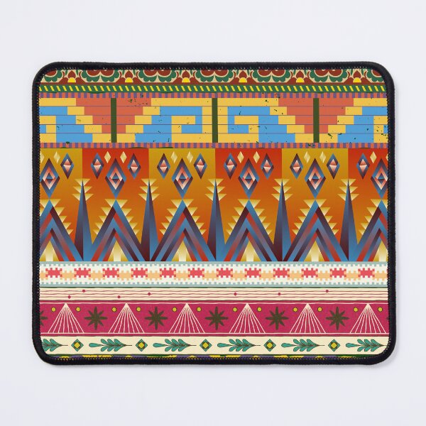 Item preview, Bold Folk Geometric Pattern with Ornamental Tribal Shapes | Vintage Ethnic Seamless designed and sold by SWETA HALDER.