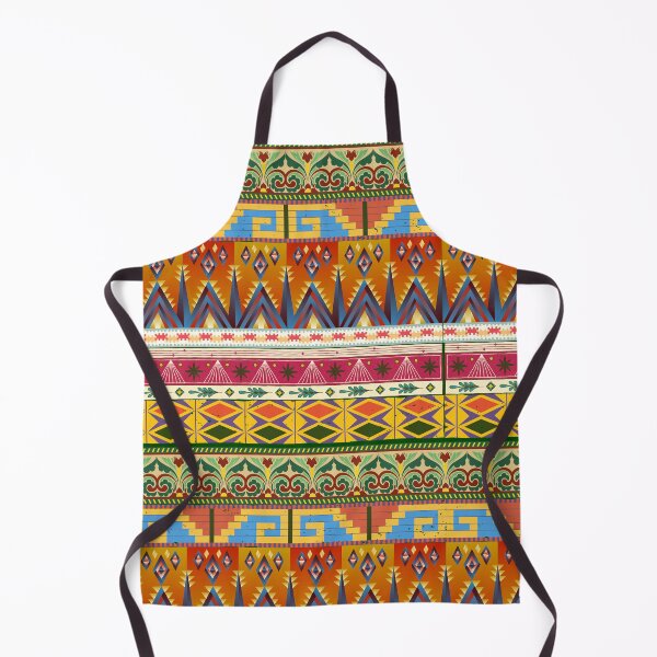 Item preview, Bold Folk Geometric Pattern with Ornamental Tribal Shapes | Vintage Ethnic Seamless designed and sold by SWETA HALDER.