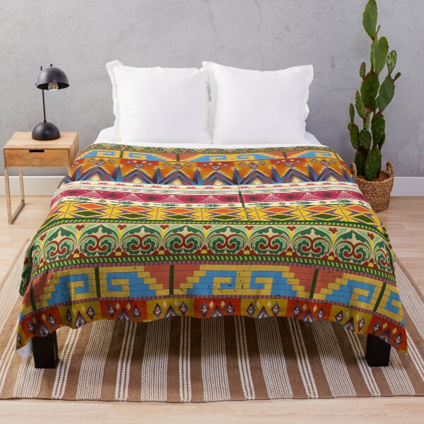 Item preview, Bold Folk Geometric Pattern with Ornamental Tribal Shapes | Vintage Ethnic Seamless designed and sold by SWETA HALDER.