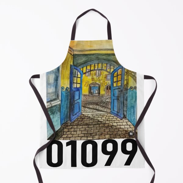 Item preview, Dresden Neustadt Kunsthofpassage 01099 Gold Blue Illustration – Urban Sketch Poster designed and sold by UMA Urban Sketch.