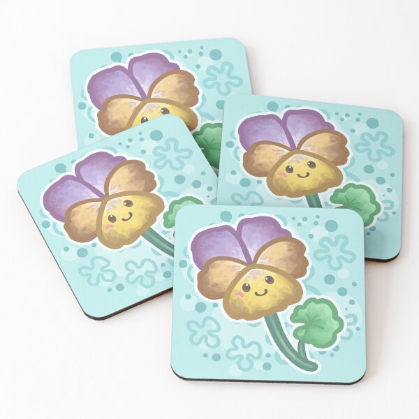 Item preview, Pansy Flower with Smiley Face designed and sold by Khotekmei.