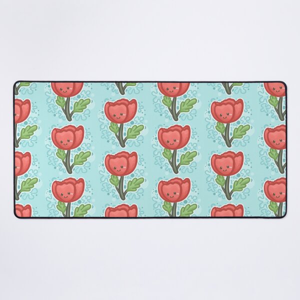 Item preview, Poppy Flower with Smiley Face designed and sold by Khotekmei.