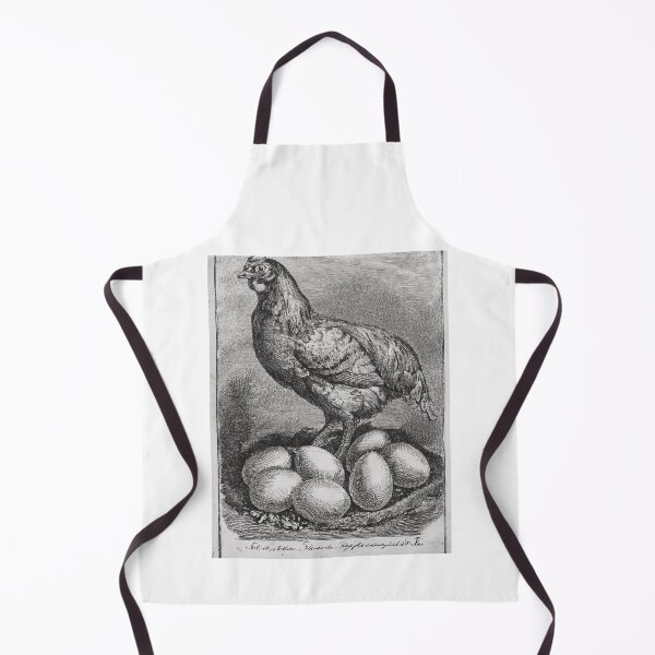 Item preview, Vintage Chicken With Eggs Engraving Farm Nature Illustration designed and sold by VISO-art.