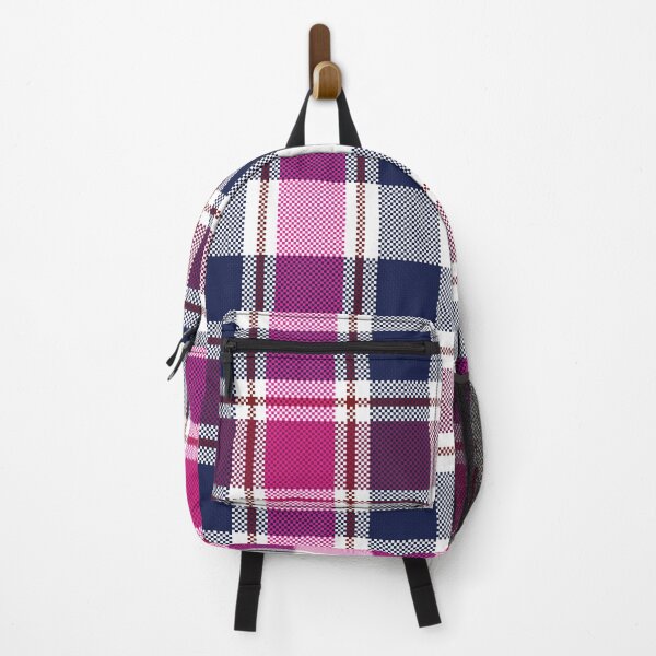 Item preview, Classic Tartan Plaid Pattern in Navy Blue and Pink designed and sold by PowerAntShop.