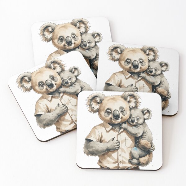 Item preview, Cute Papa Koala And Baby Watercolor Father's Day designed and sold by AQUILAKREO.