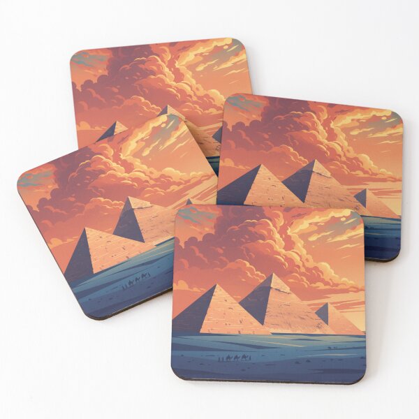 Item preview, Pyramids of Giza at Dramatic Sunset designed and sold by HeyHas.