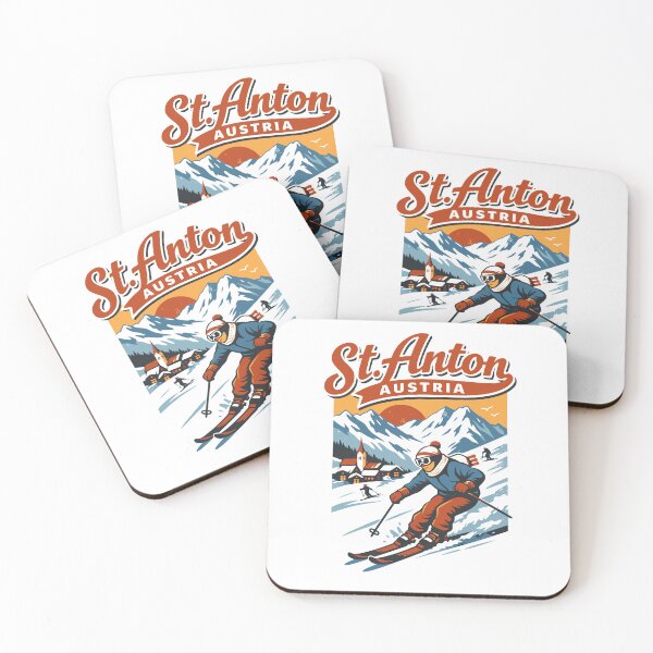 Item preview, St Anton Austria Ski Retro Mountain Graphic designed and sold by JackCurtis1991.
