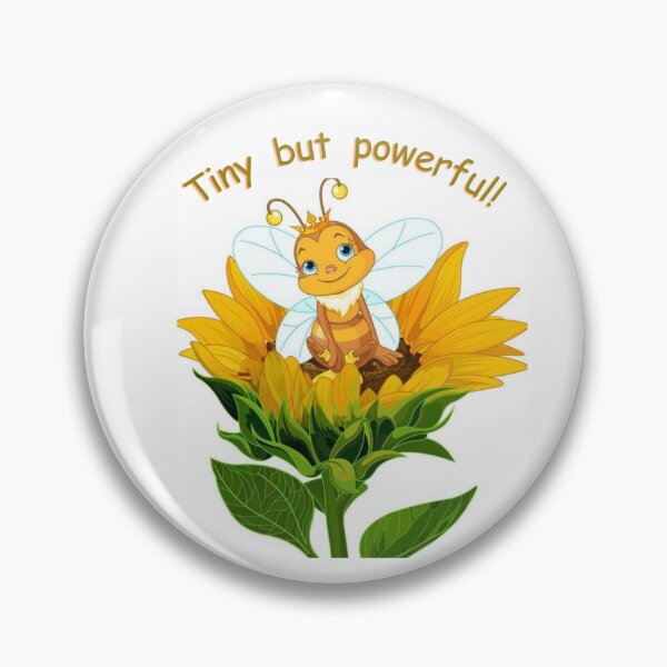Item preview, Mighty Little Bee - 'Tiny but powerful' Art Print designed and sold by HALYNA070824.