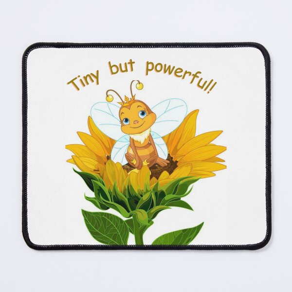 Item preview, Mighty Little Bee - 'Tiny but powerful' Art Print designed and sold by HALYNA070824.