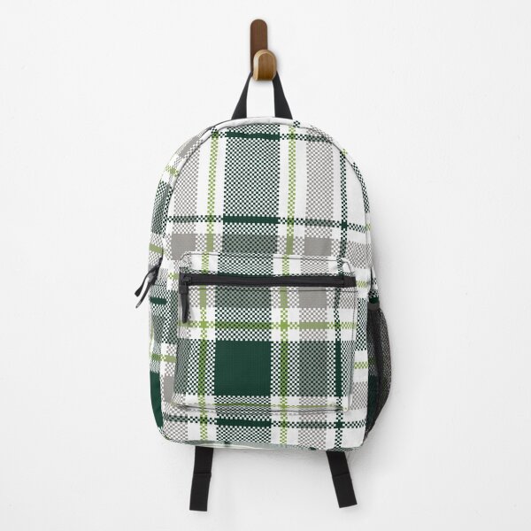 Item preview, Minimal Plaid Pattern in Green and Gray Tones designed and sold by PowerAntShop.