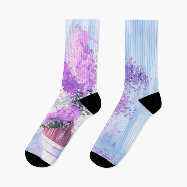 Item preview, Dreamy Lilac Bouquet - Pastel Impressionist Floral Art  designed and sold by Tokraz-art.