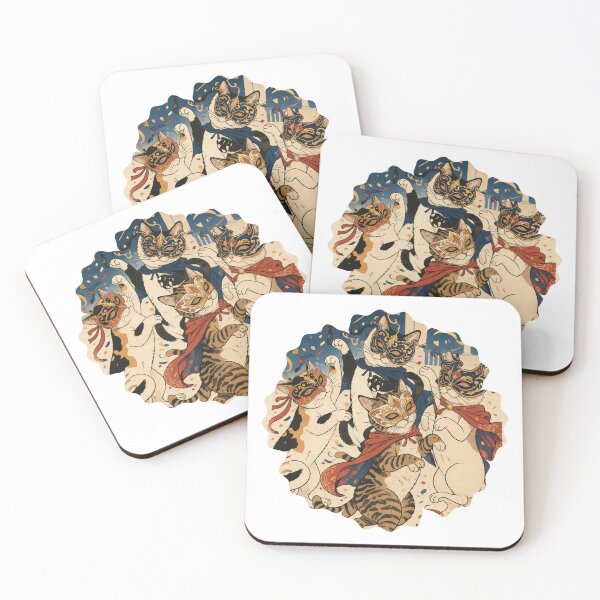 Item preview, Venetian Carnival cats designed and sold by ItalyWithAmore.