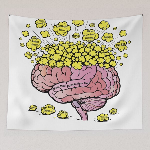 Item preview, Popcorn Brain – Funny ADHD Forgetful Brain Gift designed and sold by TortoiseHeadPub.