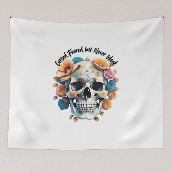 Item preview, Cursed, Feared but Never Weak designed and sold by Tragedyshop.