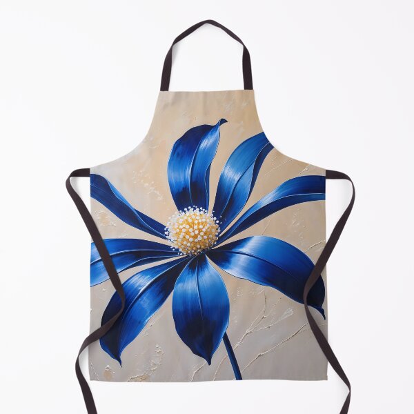 Item preview, Electric Blue Flower - Modern 3D Texture Floral Art designed and sold by Art-Inspir-AI.