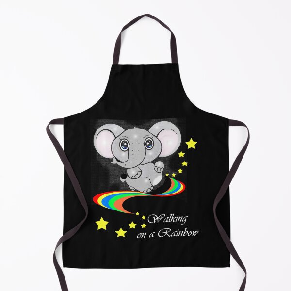Item preview, Cute Elephant Walking on a Rainbow designed and sold by Shirley cute art .