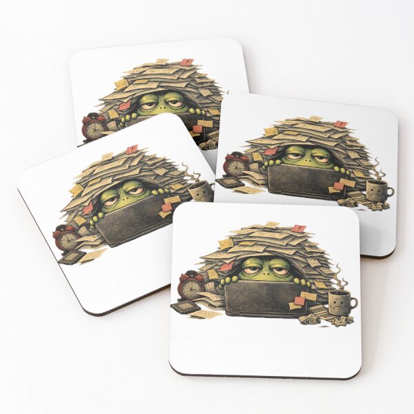 Item preview, Corporate Frog Overworked Employee designed and sold by Hoffmann-Shop.