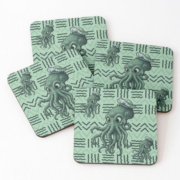 Item preview, Cthulhu with mystical motifs - Bogolan Mandala style designed and sold by Wolagno.