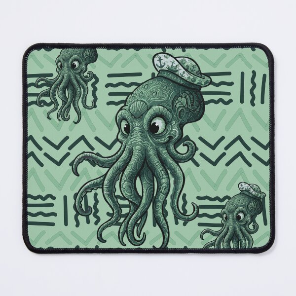 Item preview, Cthulhu with mystical motifs - Bogolan Mandala style designed and sold by Wolagno.