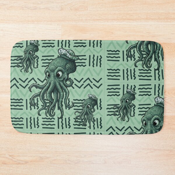 Item preview, Cthulhu with mystical motifs - Bogolan Mandala style designed and sold by Wolagno.