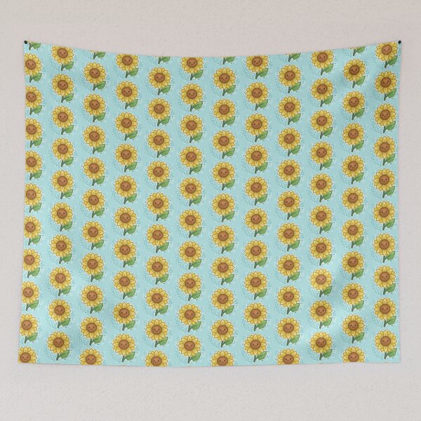 Item preview, Sunflower with Smiley Face designed and sold by Khotekmei.
