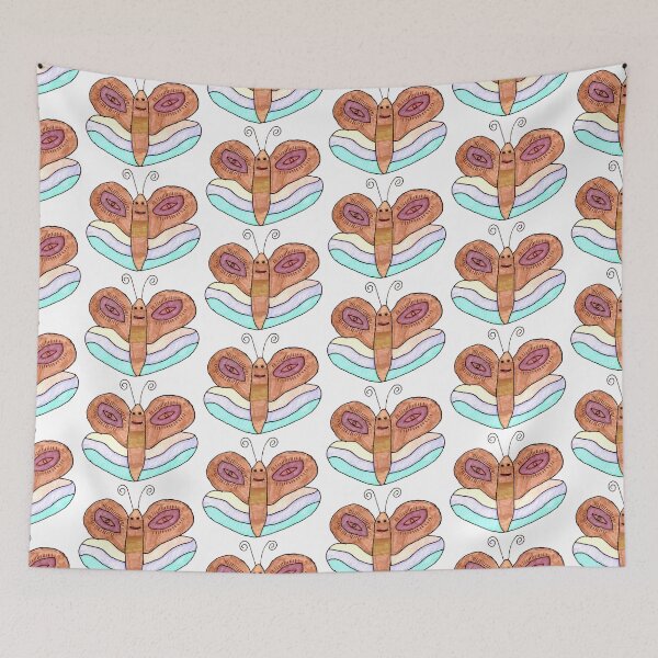 Item preview, self-painted colorful butterfly designed and sold by Mellis-Welt.