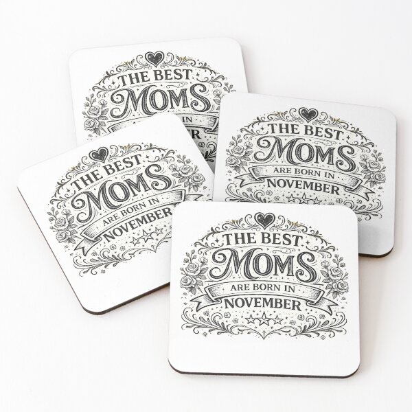 Item preview, The Best Moms Are Born In November Vintage Typography Design | November Birthday Gift for Mom designed and sold by Szapeee.