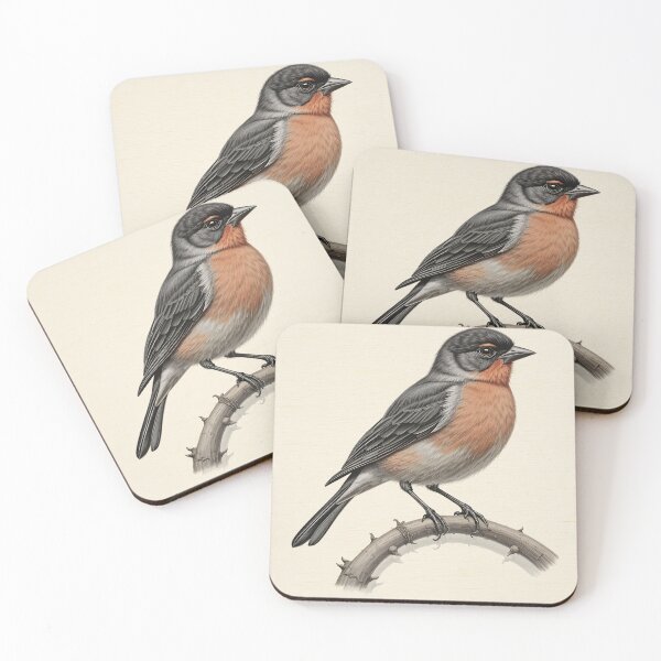 Item preview, Eurasian Bullfinch on Thorn Branch Wall Art designed and sold by BloomStudio1.