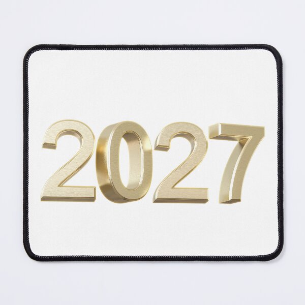 Item preview,  Elegant Matte Gold 3D 2027 New Year Celebration designed and sold by M.Store.