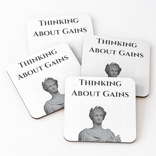 Item preview,  Thinking About Gains Gym Motivation T-Shirt Fitness Workout Discipline Bodybuilding designed and sold by ironstudio1.