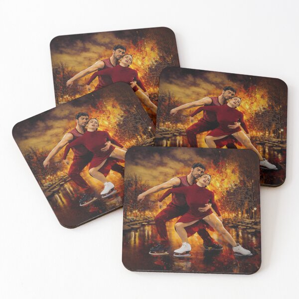 Item preview, Fiery Ice Dance – Guillaume Cizeron & Laurence Fournier Beaudry  designed and sold by origin-arthouse.