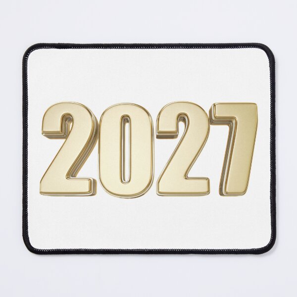 Item preview, Shiny Luxury Gold 2027 New Year Typography designed and sold by M.Store.