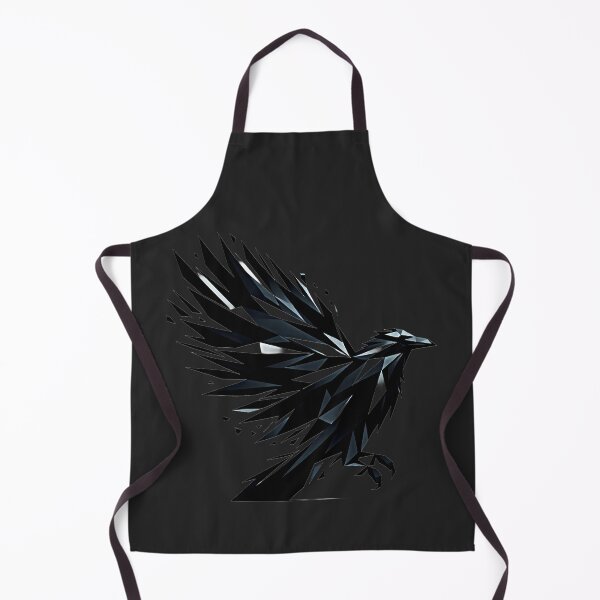 Item preview, Geometric Raven Flight – Shattered Glass Wings – Dark Minimalist Bird designed and sold by Phetuvov.