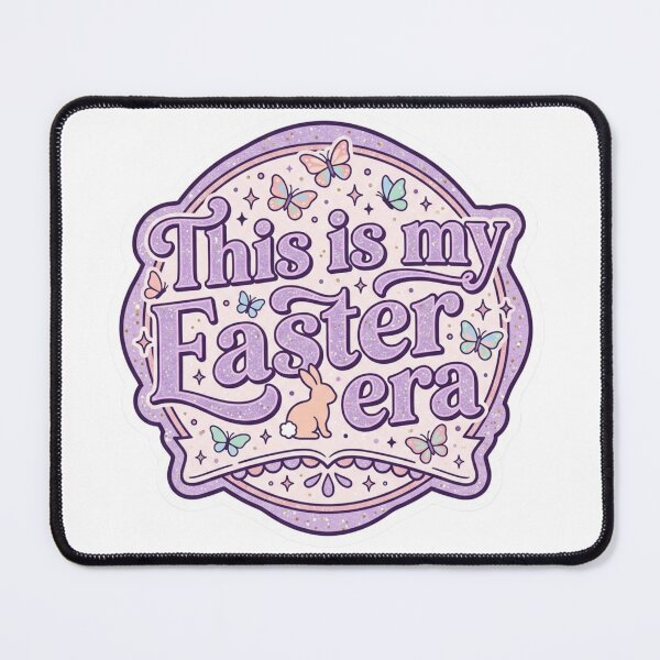 Item preview, This Is My Easter Era – Retro Groovy Pastel Bunny Butterfly Spring Sticker designed and sold by Han-Chaeyoung.
