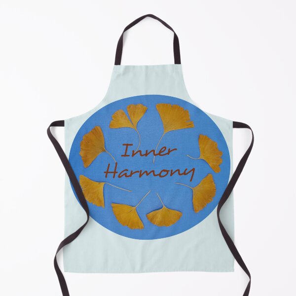 Item preview, Inner Harmony - Gingko Leaves in Blue Ellipse designed and sold by JurateArt-DK.