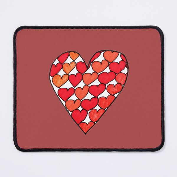 Item preview, hand-painted heart with a heart pattern designed and sold by Mellis-Welt.