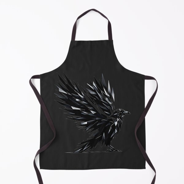 Item preview, Geometric Raven Flight – Shattered Glass Wings – Dark Minimalist Bird designed and sold by Phetuvov.