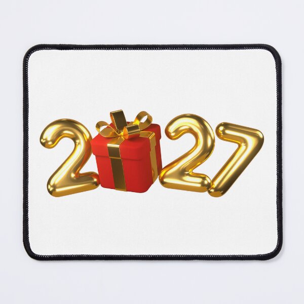Item preview, Happy New Year 2027 Gold Balloons with Red Gift designed and sold by M.Store.