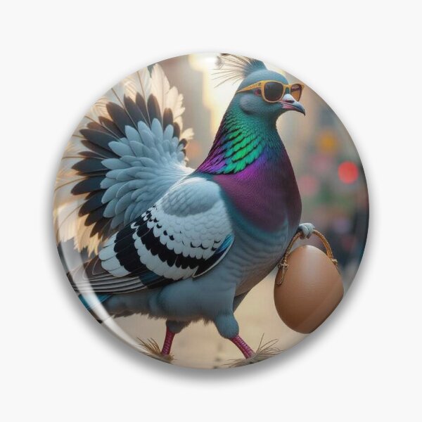 Item preview, DolledUp Pigeon in ostrich disguise – surreal chic & urban fantasy for lovers of visual wit designed and sold by FotoworldEdel.