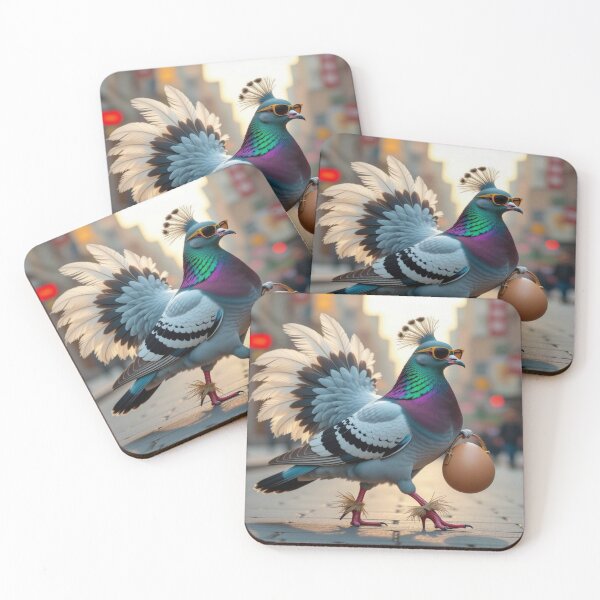 Item preview, DolledUp Pigeon in ostrich disguise – surreal chic & urban fantasy for lovers of visual wit designed and sold by FotoworldEdel.