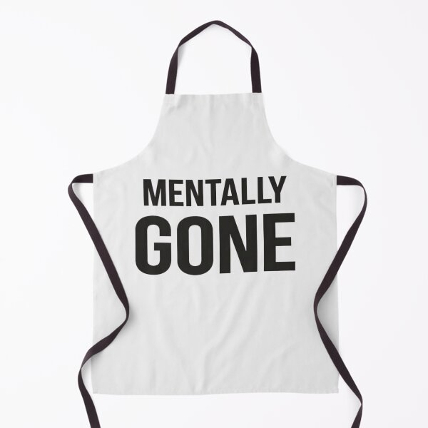 Item preview, Mentally Gone Shirt, Burnout Minimalist Tee, Mental Health Shirt, Relatable Anxiety Streetwear designed and sold by Amr Darwish Graphic designer.