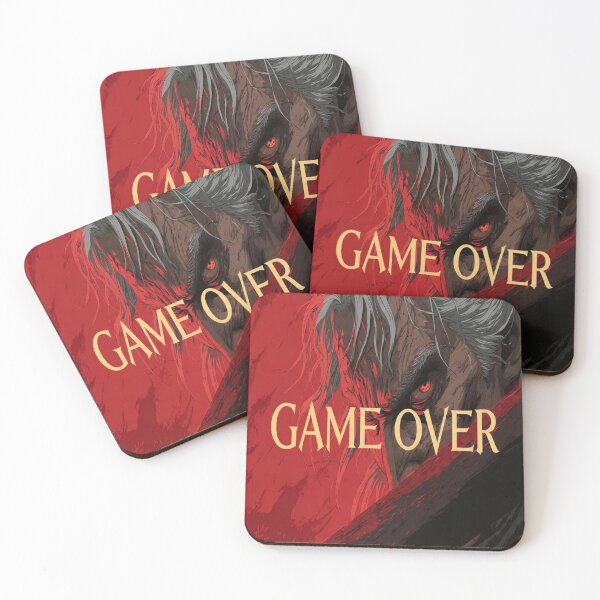 Item preview, Red Eyed Samurai Game Over Illustration designed and sold by PhoenixDrake.